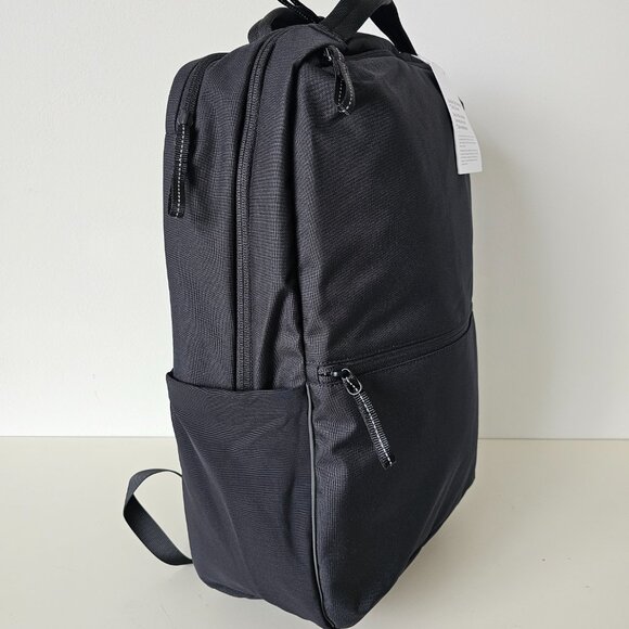 NWT LULULEMON Black Double Zip Tech Canvas Backpack OS - Picture 2 of 13